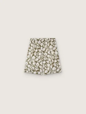 Short en toile de coton pour garçons Journey à imprimé floral vert et blanc