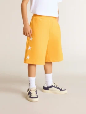 Short jaune moutarde pour garçons