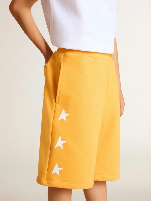 Short jaune moutarde pour garçons