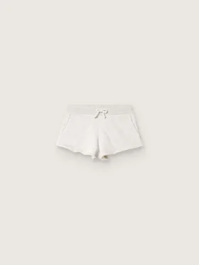 Short pour femme Star en molleton gris chiné