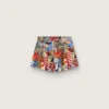 Short pour filles à imprimé multicolore