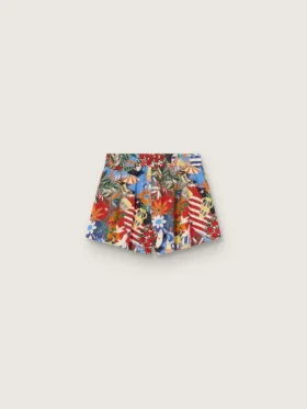 Short pour filles à imprimé multicolore