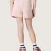 Short pour filles « Star » en coton rose avec patch et logo