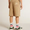 Short pour garçons en coton beige