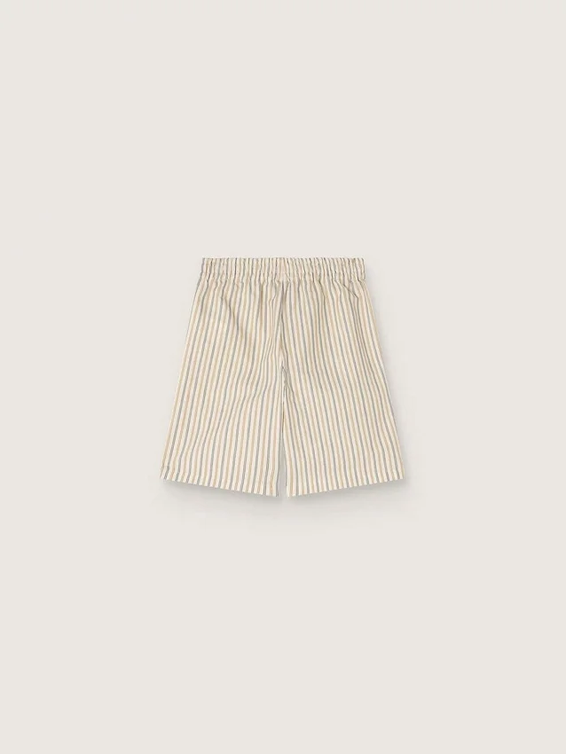 Short rayé pour garçons, couleur écru, beige et gris