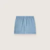 Short unisexe en sergé de coton bleu clair
