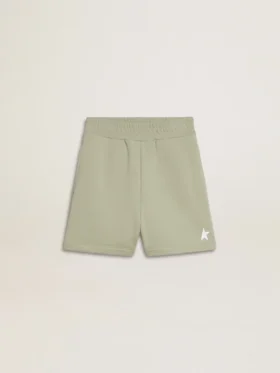 Short vert clair avec une étoile blanche