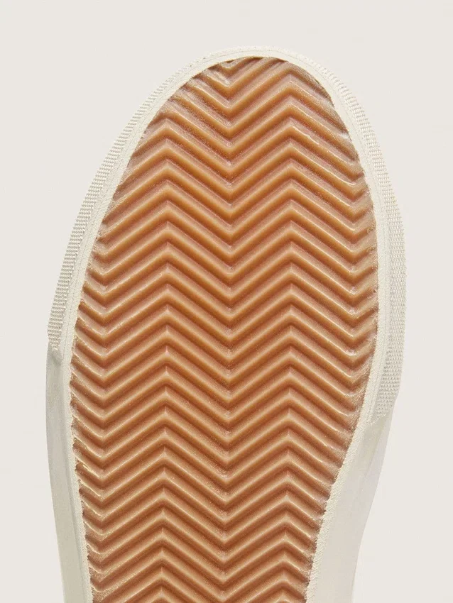 Slide pour femme en cuir blanc avec étoile pailletée argentée et empiècement en cuir rose