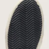 Slide pour femme noires et argentées à paillettes, avec étoile en cuir et reflets métalliques