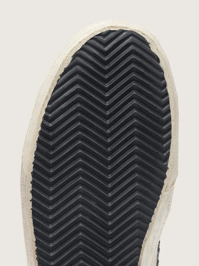 Slide pour femme noires et argentées à paillettes, avec étoile en cuir et reflets métalliques