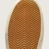 Slide pour homme avec étoile en cuir bleu clair et empiècement en cuir argent métallisé