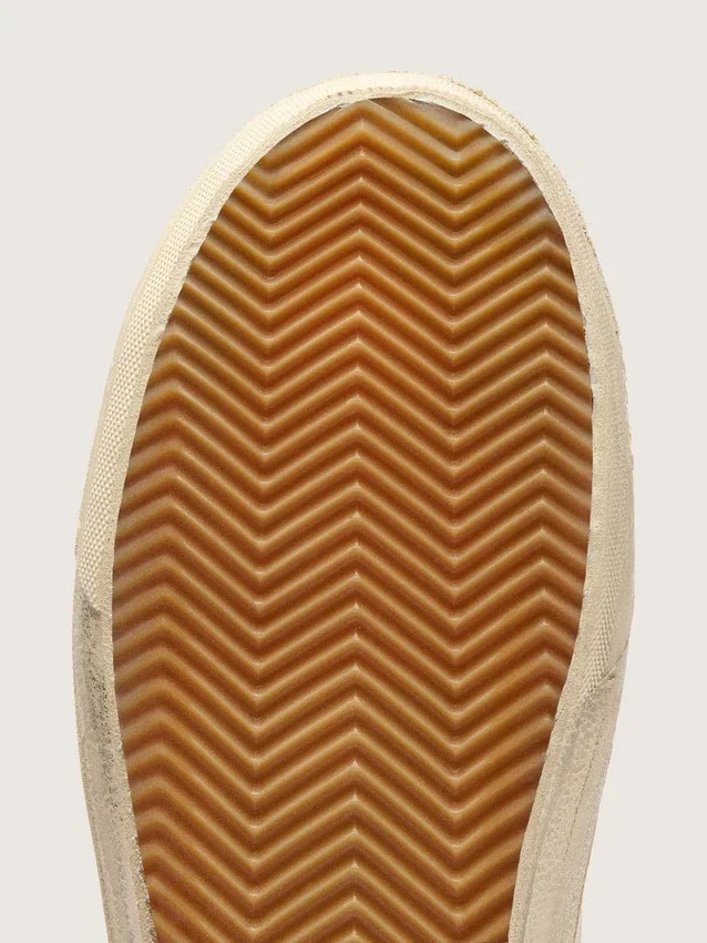 Slide pour homme avec étoile en cuir bleu clair et empiècement en cuir argent métallisé