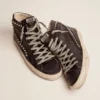 Slide pour homme noires à clous