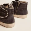 Slide pour homme noires à clous