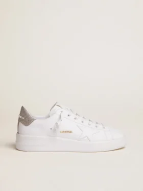 Sneakers Purestar pour femme avec languette de talon argentée pailletée