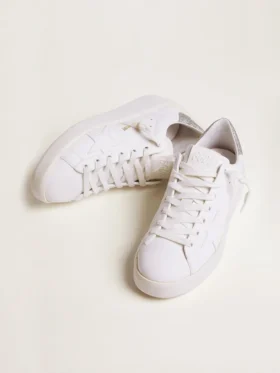 Sneakers Purestar pour femme avec languette de talon argentée pailletée