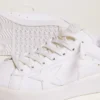 Sneakers Purestar pour femme avec languette de talon argentée pailletée
