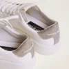 Sneakers Purestar pour femme avec languette de talon argentée pailletée