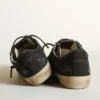 Sneakers V-Star en denim bleu nuit avec étoile et bout en cuir noir