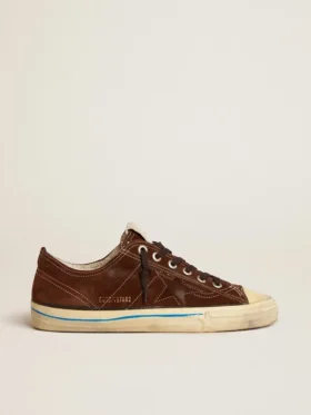 Sneakers V-Star LTD pour homme en daim marron foncé avec étoile ton sur ton