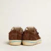 Sneakers V-Star LTD pour homme en daim marron foncé avec étoile ton sur ton