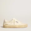 Soul Star en cuir nappa blanc avec étoile en cuir blanc