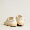 Soul Star en cuir nappa blanc avec étoile en cuir blanc