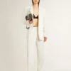 Soul Star en velours noir avec languette de talon en cuir blanc