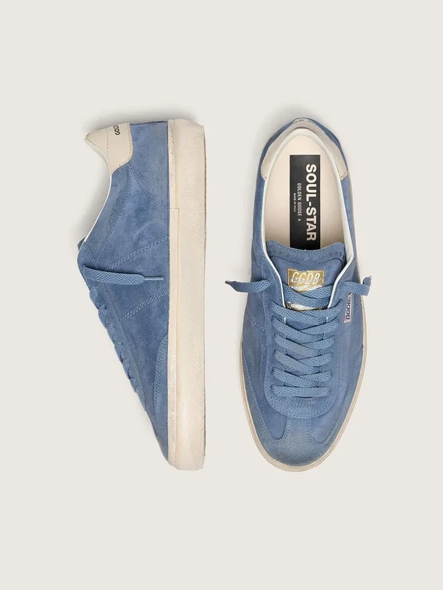 Soul Star pour homme en daim bleu denim
