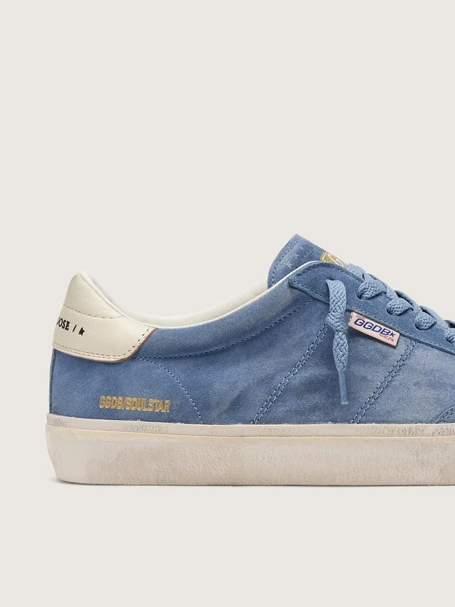 Soul Star pour homme en daim bleu denim