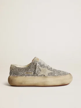 Space-Star pour femme, pailletée argentée avec étoile gris glacier