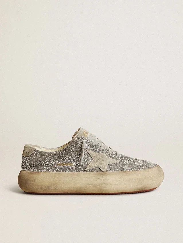 Space-Star pour femme, pailletée argentée avec étoile gris glacier