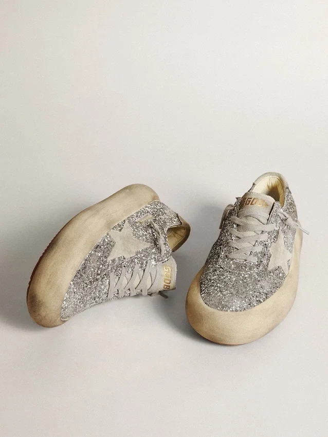 Space-Star pour femme, pailletée argentée avec étoile gris glacier