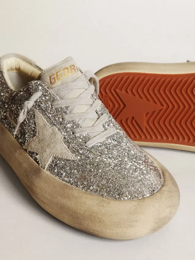 Space-Star pour femme, pailletée argentée avec étoile gris glacier