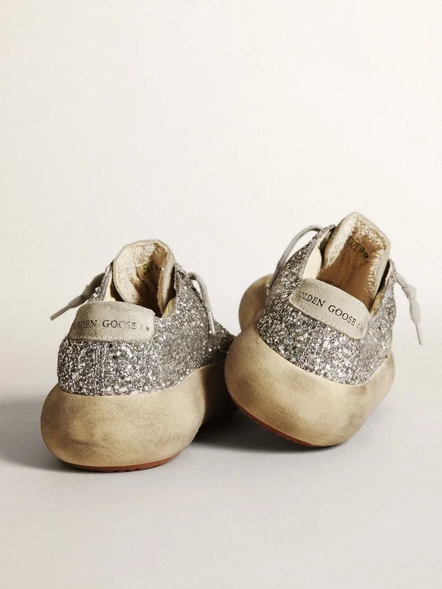 Space-Star pour femme, pailletée argentée avec étoile gris glacier