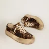 Space-Star pour homme en cuir de poney à imprimé animalier et doublure en peau de mouton