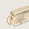 Star Bag en cuir couleur platine avec étoile Swarovski