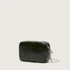 Star Bag en cuir noir avec étoile ton sur ton