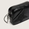 Star Bag en cuir noir orné d’une étoile en cristal Swarovski