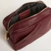 Star Bag en cuir rouge vin avec étoile ton sur ton