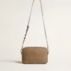 Star Bag en cuir vert sauge avec étoile ton sur ton