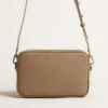 Star Bag en cuir vert sauge avec étoile ton sur ton