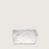 Star Bag pour femme en cuir laminé argenté avec étoile ton sur ton