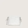 Star Bag pour femme en cuir laminé argenté avec étoile ton sur ton