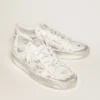 Sneakers Stardan en cuir blanc avec effet usé