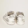 Sneakers Stardan en cuir blanc avec effet usé