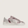 Stardan LAB pour femme en cuir bordeaux et argent pailleté