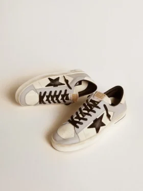 Stardan LTD pour homme en nappa et cuir, avec étoile en daim et languette de talon en cuir