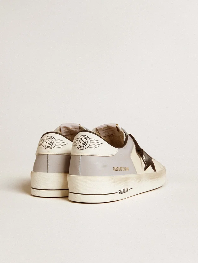 Stardan LTD pour homme en nappa et cuir, avec étoile en daim et languette de talon en cuir