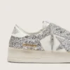 Stardan pour femme en cuir blanc et paillettes